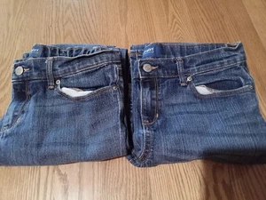 2 Pairs of Old Navy Girls Size 14 Plus Bootcut Jeans - Picture 1 of 3