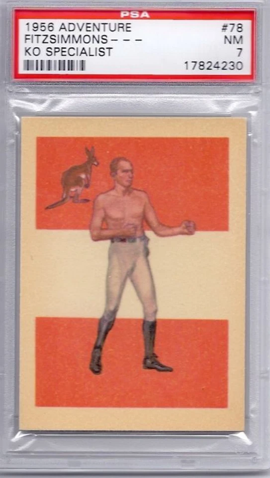 1956 Adventure Bob Fitzsimmons KO Specialist  #78 PSA 7 - Image 1 of 1