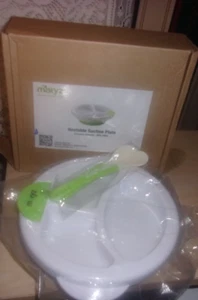 Matyz Heatable Suction Plate W/ 2 Spoons NEW IN BOXES - Picture 1 of 1