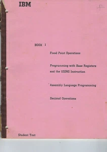 RARE 1965 IBM VANTAGE STUDENT ASSEMBLY LAUNGUAGE PROGRAMING TEXT BOOK OPERATION - Zdjęcie 1 z 8