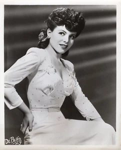 Eileen Barton Pressefoto 8x10 Sängerin Schauspielerin Schwarzweiß Fernsehfilm 50er Jahre - Bild 1 von 5