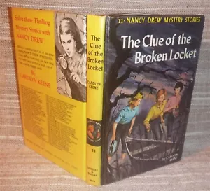 Nancy Drew #11 Clue of the Broken Locket - Yellow Spine Matte Hardcover - Foto 1 di 3
