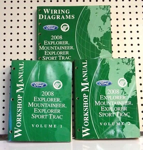 Genuine 2008 EXPLORER-MOUNTAINEER Paper Service Manuals with Wiring Diagrams - Bild 1 von 1