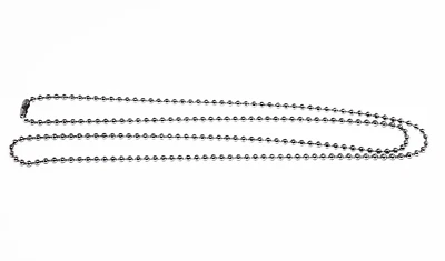 Collana Catenina a PALLIN in Acciaio inox Militare Colore Argento da 60 cm - Immagine 1 di 4