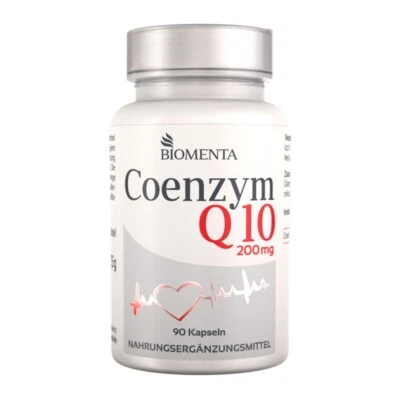[363,27€/1kg] Coenzym Q10 Kapseln hochdosiert - 200 mg / St. -BIOMENTA- 90 St.