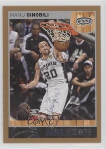 2013-14 NBA Hoops Gold Manu Ginobili #195 HOF