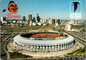 Cartolina Atlanta Braves Falcons National Football League Stadium Atlanta Georgia - Foto 1 di 2