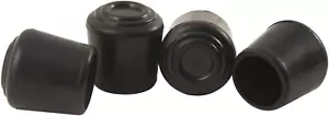 1/2" round Slip-On Rubber Folding Metal Chair Leg Tip Replacement - Protect Surf - Picture 1 of 12
