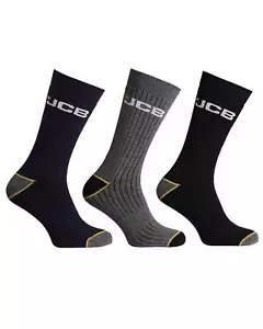 Calcetines JCB para Hombres Bota de Trabajo Calcetines de Actividad al Aire Libre - Azul Marino Mixto 6-8.5/9-12 Talla Reino Unido - Imagen 1 de 15