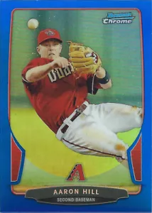 2013 Bowman Chrome #143 Aaron Hill Blue Refractor 240/250 Diamondbacks - Picture 1 of 1