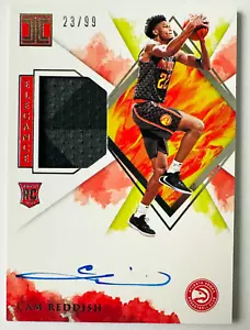 2019-20 Panini Impeccable Cam Reddish AUTO Jersey RC SP #/99 Hawks Rookie! - Picture 1 of 3