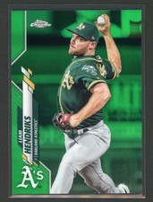 2020 Topps Chrome Green Parallel #2 Liam Hendriks /99 Oakland A’s Athletics
