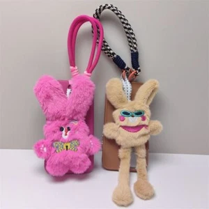 Plastic Rope Buckle Rabbit Phone Short Lanyard Funny Phone Chain Straps - Photo 1 sur 11