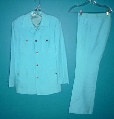 Authentic Vtg 1972 Munich Olympics Blue Men's Uniform Jacket Sz M Pants 33x31 - Image 1 of 4