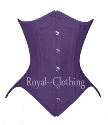 26 Corsé de Algodón Doble Acero Deshuesado Cordones Apretados Bajo el Busto Disfraz Caliente 8033C Foto 1 de 4