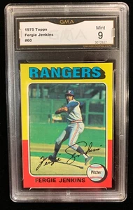 1975 Topps #60 Fergie Jenkins GMA 9 Mint Investment Grade - Picture 1 of 4