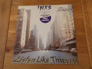 inxs listen like thieves (ltd ed phonogram 1986 inxs612)12" vinyl EP +poster - Picture 1 of 8