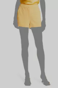 $295 Cinq A Sept Women's Orange Elaine Crepe Chino Shorts Size 0 - Picture 1 of 3