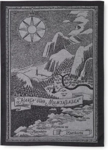 Moomin Kitchen Tea Towel Moominvalley Map Set of Two 50 x 70 cm - Picture 1 of 1