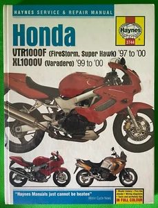 HAYNES "HARDBACK" MOTORCYCLE WORKSHOP MANUAL - HONDA VTR100 FIRESTORM & XL1000 - Picture 1 of 3