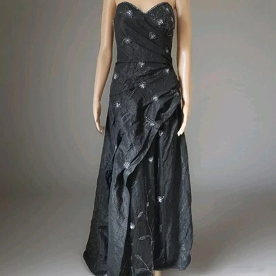 Jora Collection Black  Embellisd Prom Dress Size XS See Photes For Measurements  - Image 1 of 4