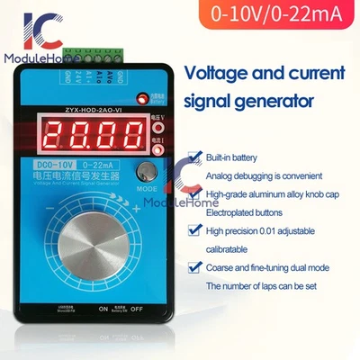 Precision 0-5V-10V Voltage 0-4-20MA Current Signal Generator Process Calibrator - image 1 of 4