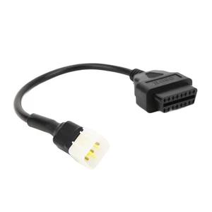 ‹・6 Pin OBD2 Diagnostic Adapter Plastic Engine Fault Detector Tool For Delphi - Picture 1 of 12