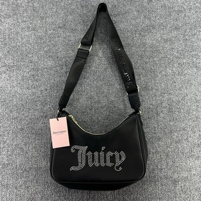NUEVO Bolso Bandolera Viral Juicy Couture Obsession de Cuero Negro Foto 1 de 4