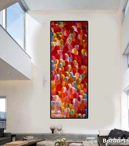 240cm by 90cm Original Dot Painting On Canvas, Aboriginal Style Abstract - Picture 1 of 6