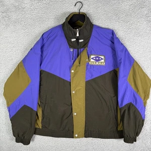 Vintage 90s USA Olympics Zip Windbreaker Jacke Herren Large Retro Color Block - Bild 1 von 8