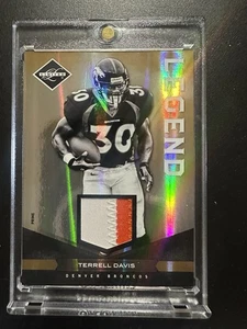 2011 Limited Terrell Davis Game Used Patch 30/50 Jsy # Legend - Picture 1 of 3