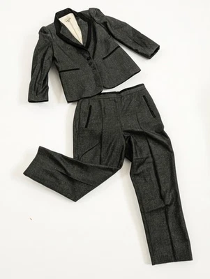  TRAJE Rebecca Taylor Chaqueta de Lana y Seda a Medida + Pantalones Foto 1 de 4