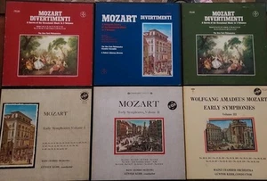 MOZART Vox Box 18-LP Lot-Divertimenti Vol 1-3 Early Symphonies Vol 1-3 EX Cond - Picture 1 of 5