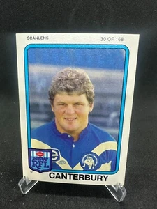 1981 Scanlens Rugby League Trading Cards #30 - David Moffett Canterbury Bulldogs - Picture 1 of 2