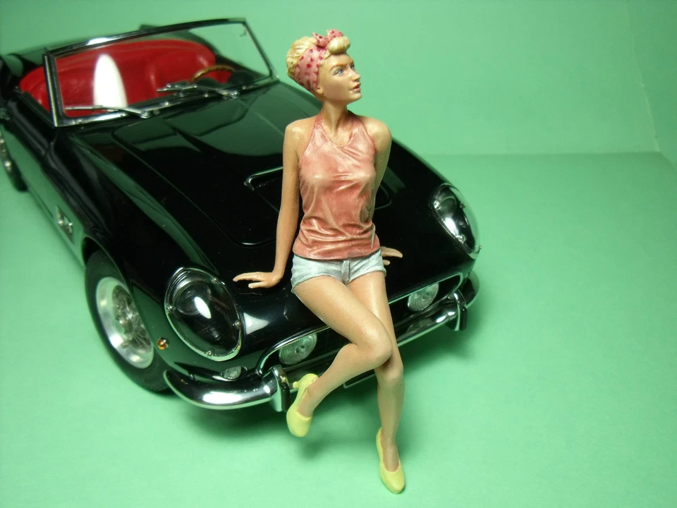 1/18 FIGURE  GIRL ROMY  VROOM  UNPAINTED  FOR  MINICHAMPS  AUTOART  CMR  CMC - Image 1 of 1