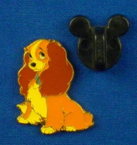 Lady Smiling Lady and the Tramp from 40th Anniversary Tin Set Pin # 5385 - Picture 1 of 3