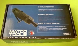 Matco Tools MT2880 .50HP Pneumatics Air Straight Die Grinder 22,000 RPM Black - Picture 1 of 12