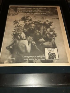 Póster promocional original raro de Isaac Hayes Juicy Fruit ¡Anuncio enmarcado! #2 - Imagen 1 de 1