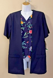 ALFRED DUNNER Size 10 Jacket/ Built-In Shirt New W/Tag & Very Minor Blemish - Picture 1 of 6
