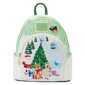 Loungefly Rudolph Backpack Rudolph Holiday Group Mini Backpack - Picture 1 of 10