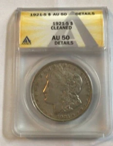 1921 Morgan Silver $1. ANAC Graded AU50, Professioanlly graded,great Coin ๐ช - Picture 1 of 4
