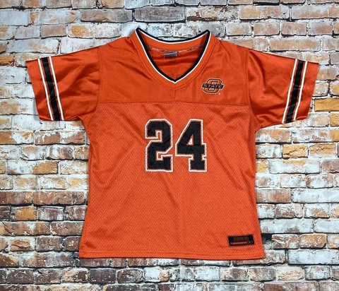 (R10420) Oklahoma State Cowboys #24 Football Jersey Colosseums Kids Youth L Cover