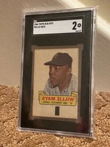 1966 Topps Rub Offs Willie Mays SGC 2 NEW CLEAN CASE - Picture 1 of 1