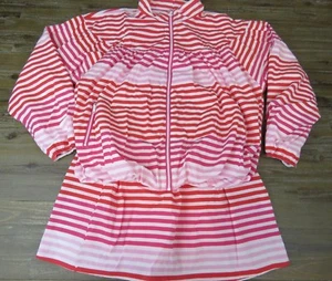 Hunter for Target rosa rot weiß gestreifte Jacke & Rock Mädchen Größe XL 14-16  - Bild 1 von 12
