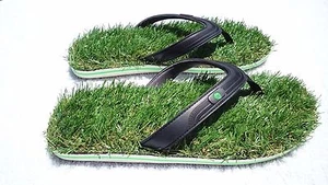 Grass Sandals - Comfort Grass Flip flop Sandals for Mens or Women Slipper Gift - Picture 1 of 8