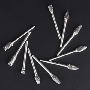 3*6 mm Wolframcarbid Grat Rotationsbohrer Bits Einzel-/Doppelschneider Feilen Werkzeuge - Bild 1 von 27