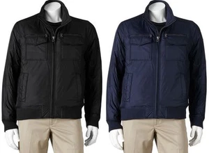 NEW Mens DOCKERS 7-Pocket Nylon/Polyester Bomber Jacket MSRP $180 - Picture 1 of 3