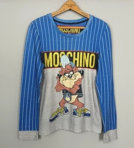 MOSCHINO TASMANIA DIABLO TAZ AÑOS 90 JEREMY SCOTT BRILLANTE AUDAZ FESTIVAL JUMPER TOP - Imagen 1 de 4