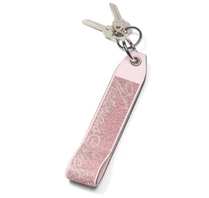 VICTORIA'S SECRET Pretty Blossom Wristlet Keychain with Bling Rhinestones - NEW - Picture 1 of 2