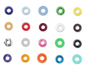 Das Original Ring Ding Acryl Scheibe Aquarell 16 mm in 20 Farben - Bild 1 von 10